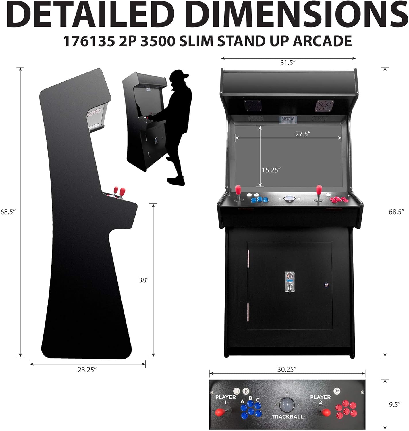 32" LCD Screen Arcade Machine U466