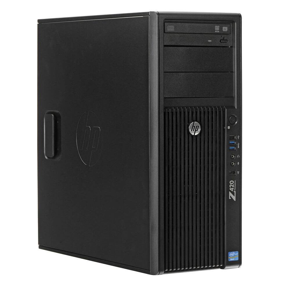 HP Z420 Workstation E5-2640 Six Core 2.5Ghz 64GB 256gb SSD Q600 T309631