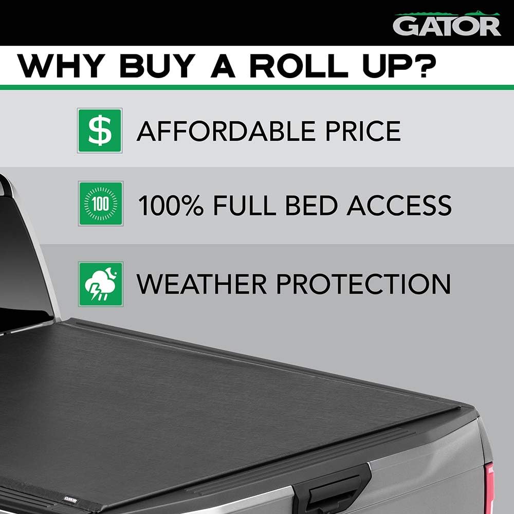 Soft Roll Up Truck Bed Tonneau Cover H9786