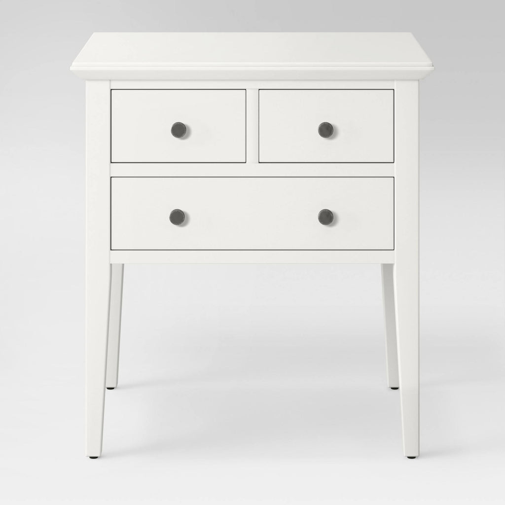 3 Drawer End Table Cream N6536