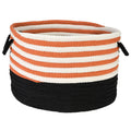 Orange & Black Storage Basket F27403