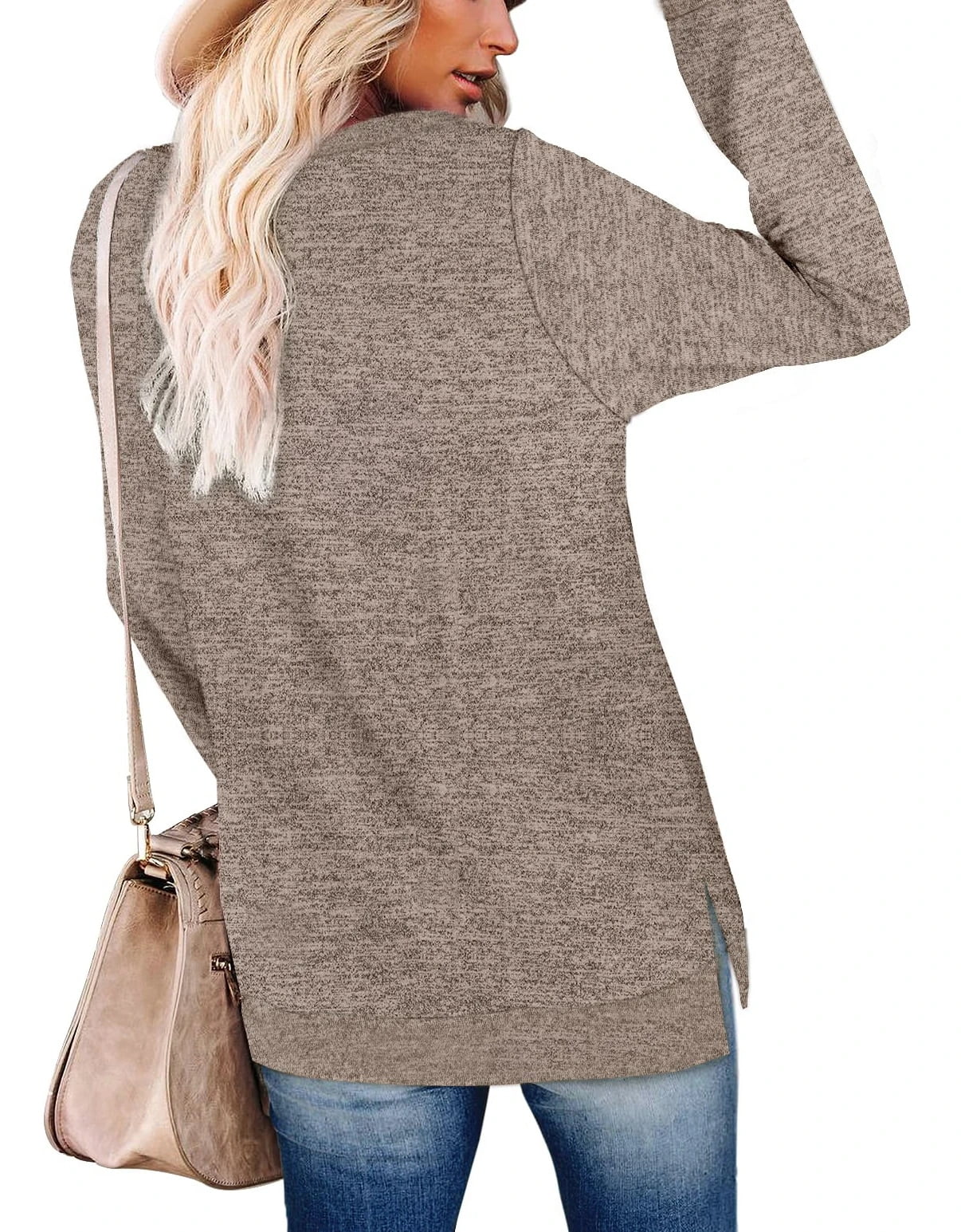 Color Block Long Sleeve Sweatshirt J3473