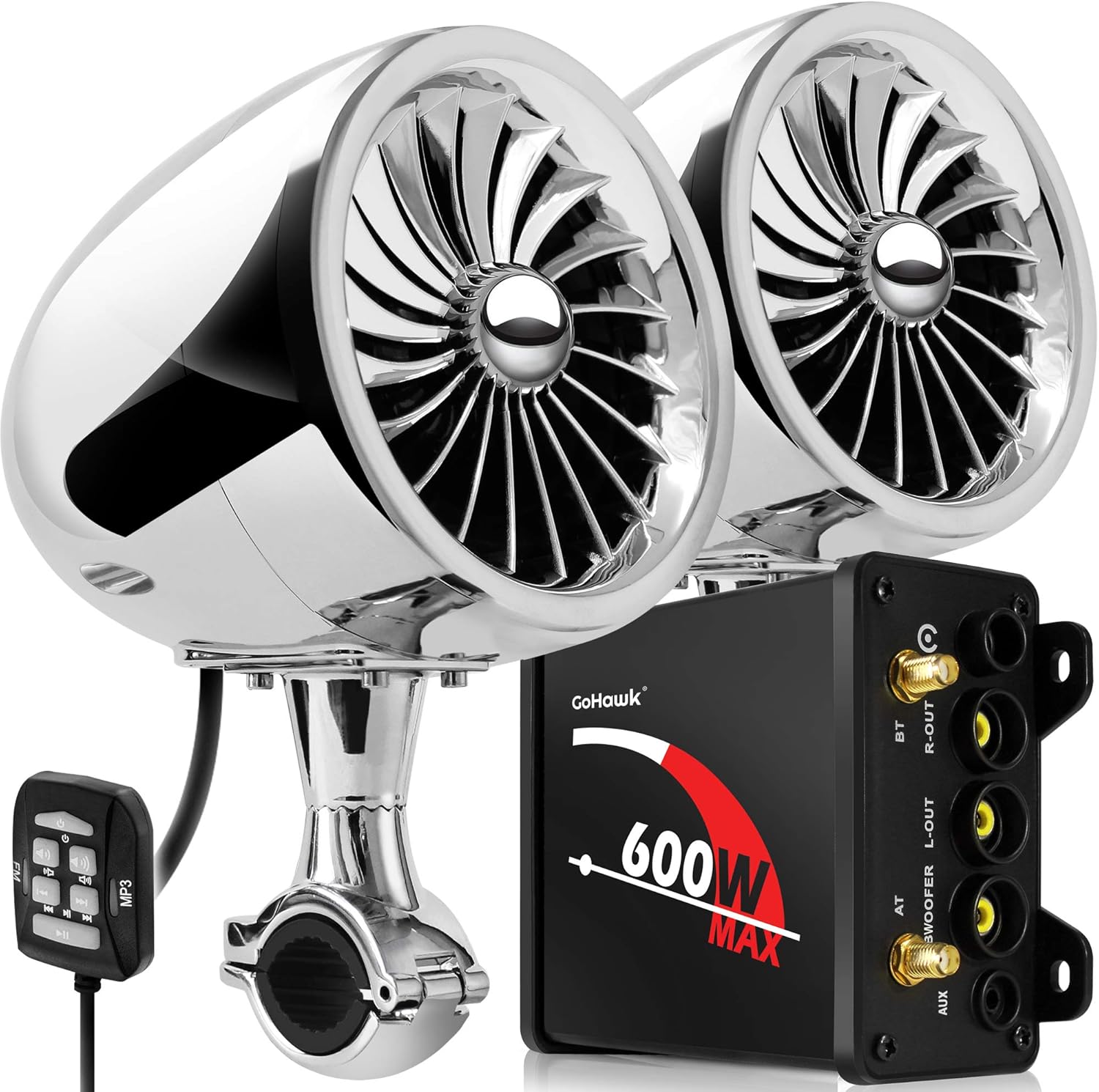 Waterproof Bluetooth Motorcycle Stereo Speakers Audio System Z7739