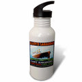 Vintage Ocean Liner Poster 21 oz Sports Water Bottle M14287