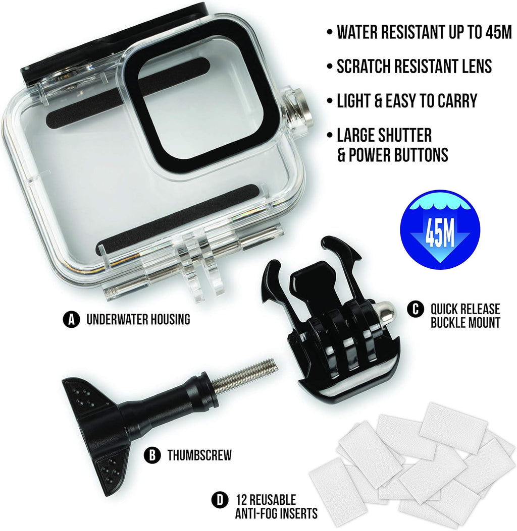 Action Camera with Underwater Housing and Floating Hand Grip W189137