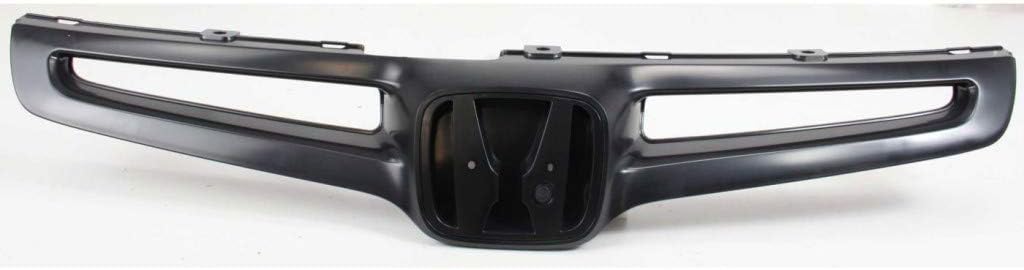 Painted Black Grille Assembly for Honda Accord Sedan 2003 2004 2005 Pack of 2 T3313