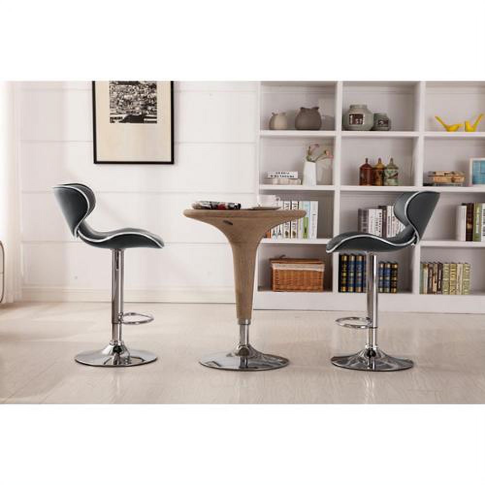 Set of 2 Leatherette Swivel Barstool Q7132