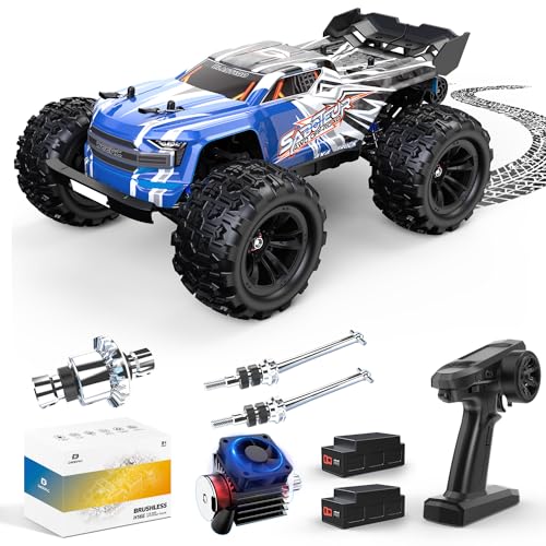 Fast Brushless RC Car, 1:16 4x4 High Speed RC Truck with 2 Lipo Batteries V289
