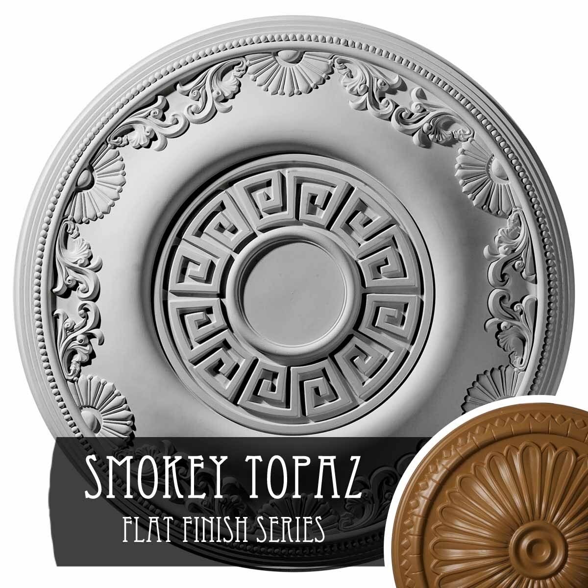 Smokey Topaz Hand-Painted Ceiling Medallion G524954