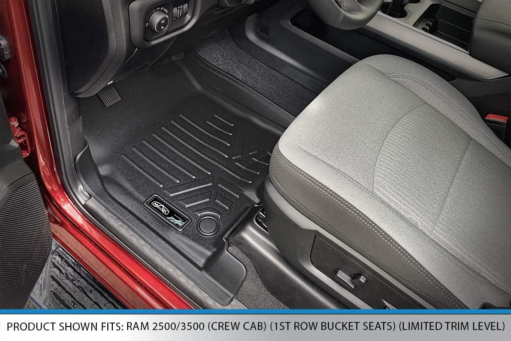 Custom Floor Mats 2 Row Liner Set Black J40453
