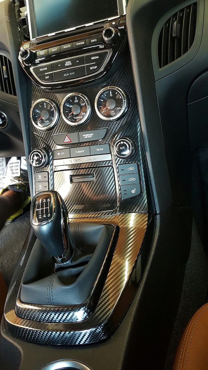 10ft x 5ft Black Carbon Fiber Vinyl Wrap C654704