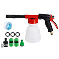 Car Wash Foam Sprayer Nozzle Kit with 1 Liter Bottle Universal Connectors Z33178