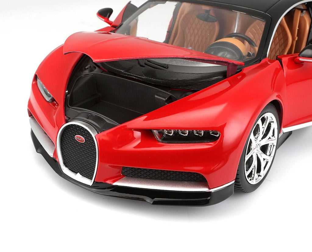 1:18 Scale Red Die-Cast Bugatti Chiron Model U32953