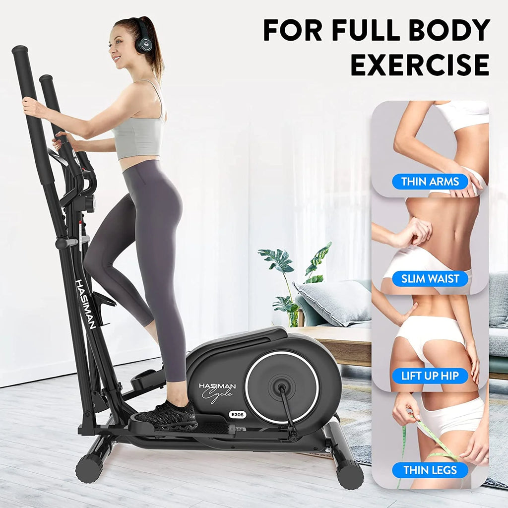 Magnetic Elliptical Exercise Machine with Pulse Rate Grips D675845