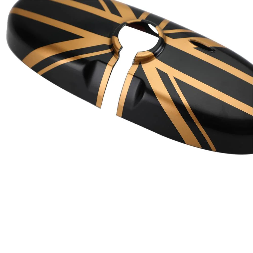 Black/Gold Rear View Mirror Cover F511