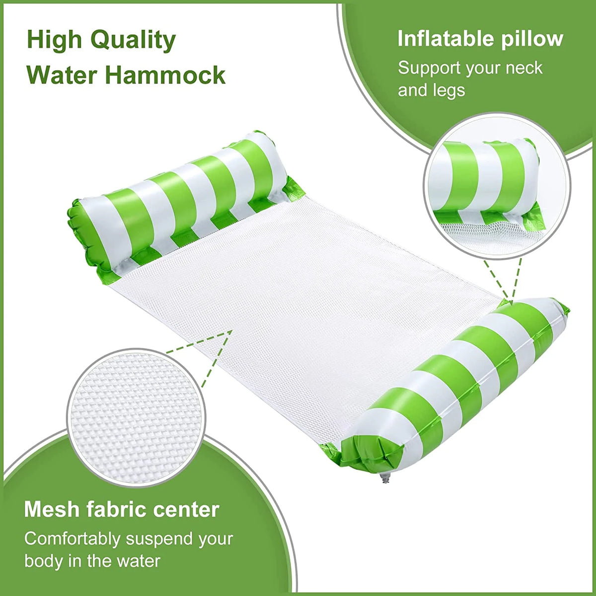 4-in-1 Inflatable Pool Float with Air Pump H4104