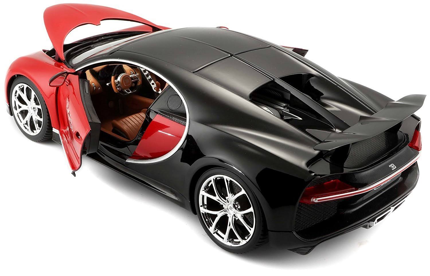 1:18 Scale Red Die-Cast Bugatti Chiron Model U32953