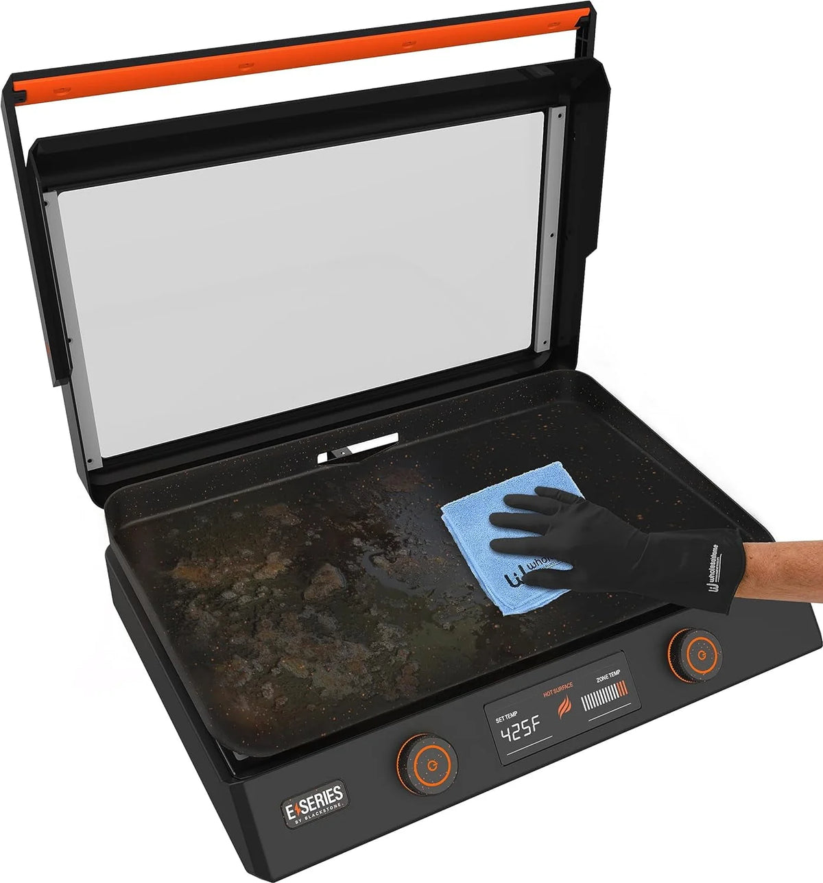 22 Inch Nonstick Electric Griddle with Lid Y8090
