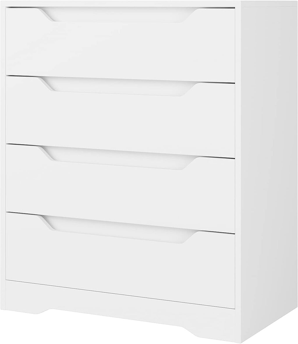 4 Drawer Wood Dresser with Storage O777