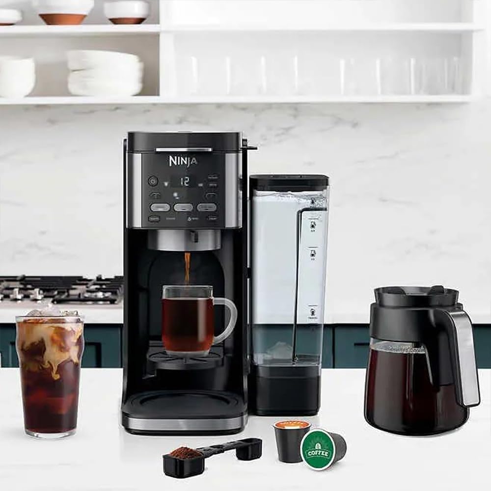 Black DualBrew Hot & Iced Coffee Maker Bundle with 2 YR CPS Enhanced Protection Pack A911016