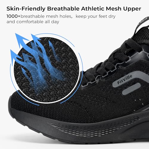 Mens Wide Width Walking Sneakers with Arch Support E230696