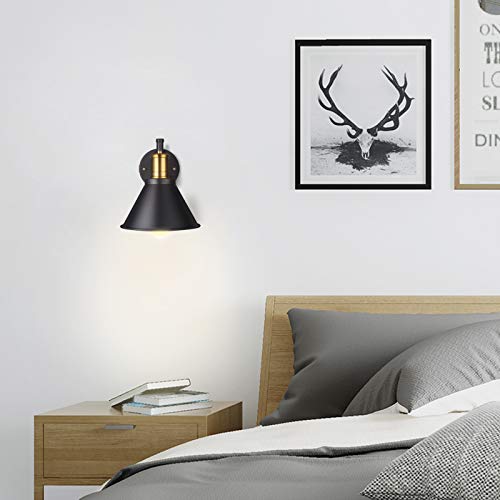 Bronze and Black Swing Arm Wall Lamp with On/Off Switch O703