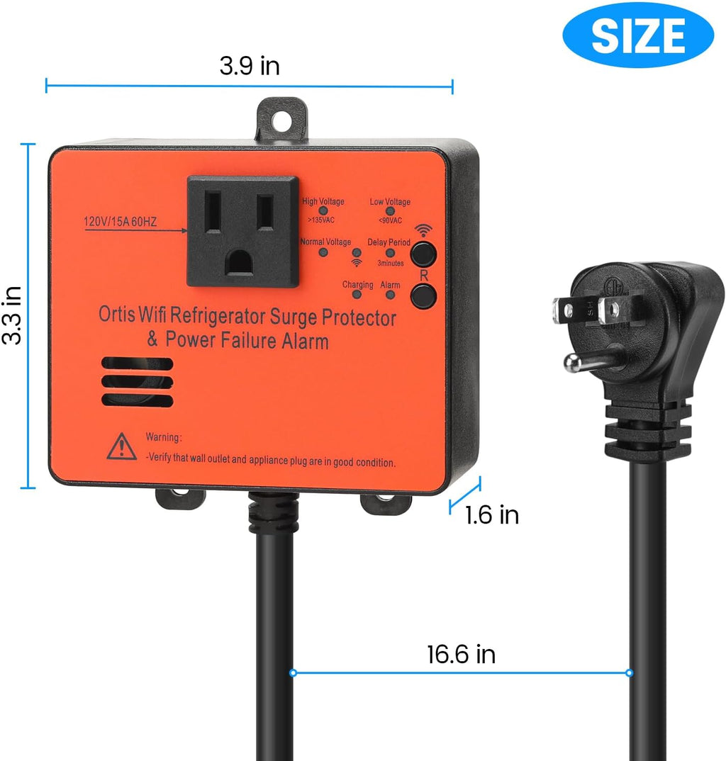 Smart Power Failure Alarm with Surge Protector K418