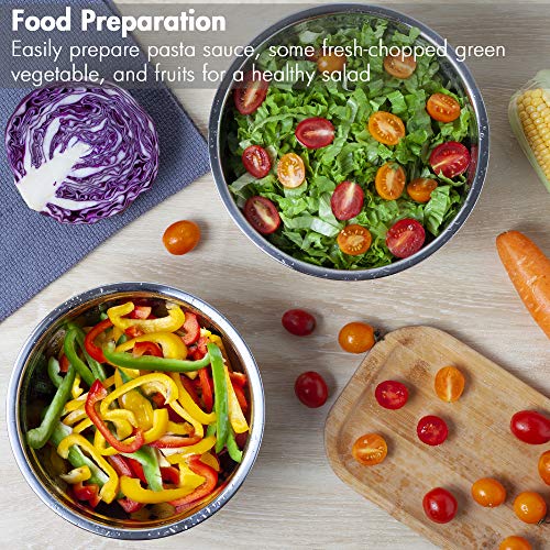 7 Piece Stainless Steel Mixing Bowls Set with Lids E2886