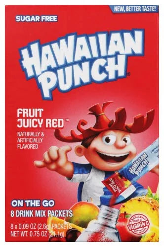 8 Count Fruit Juicy Red Powder Drink Mix H18354
