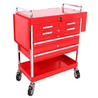 Red 5 Drawer Service Cart K391630