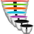 7 Piece Stainless Steel Mixing Bowls Set with Lids E2886