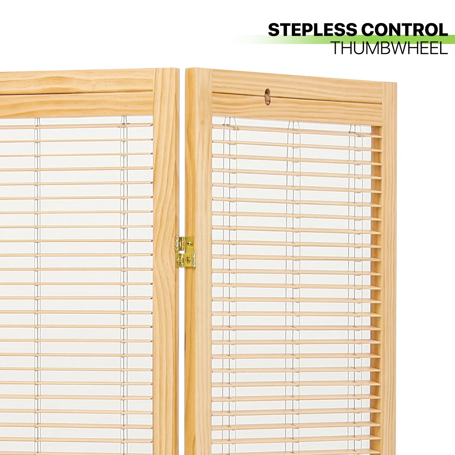 Natural 3 Panel Wood Room Divider L137