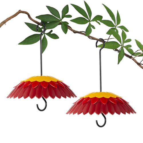 Red Hanging 8 inch Bird Feeder Dome Cover O166