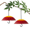 Red Hanging 8 inch Bird Feeder Dome Cover O166