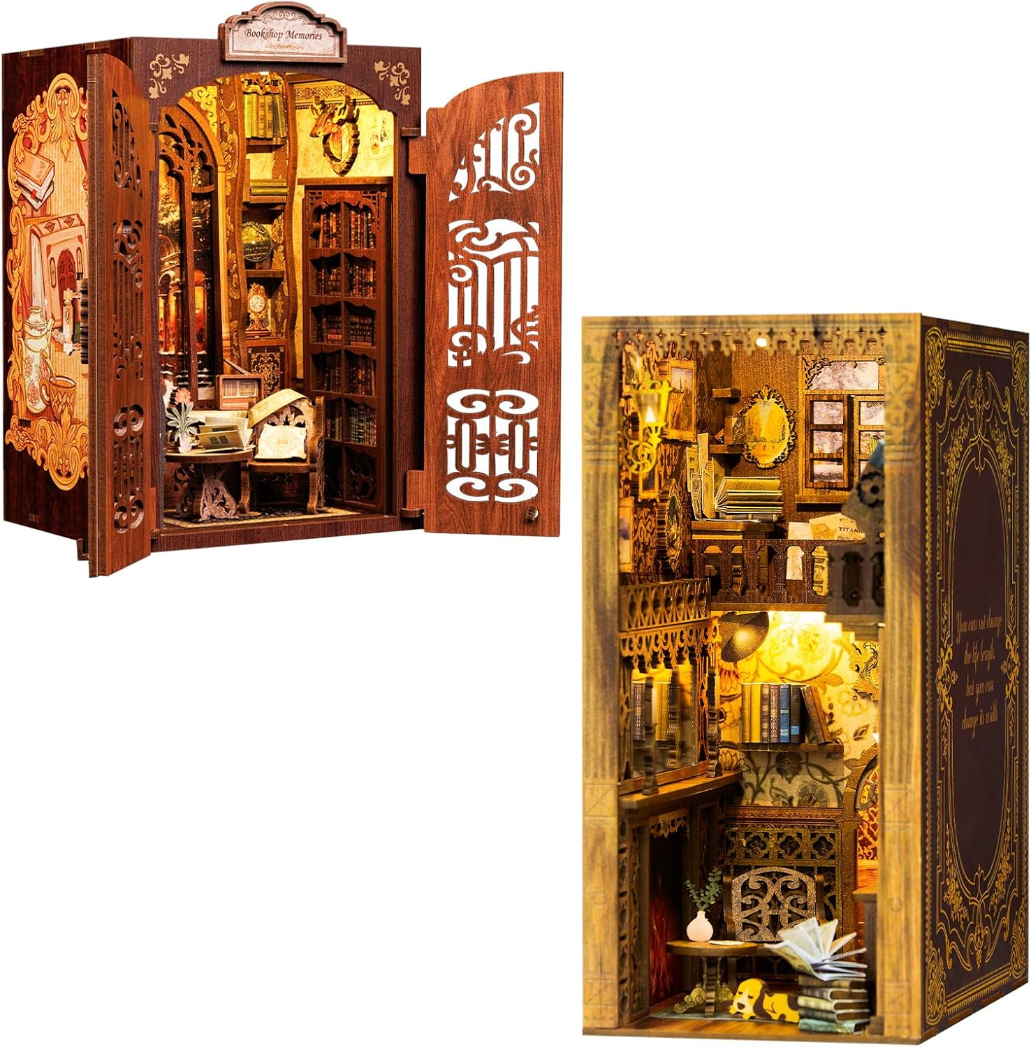 3D Wooden Puzzle Book Nook Kit R35067