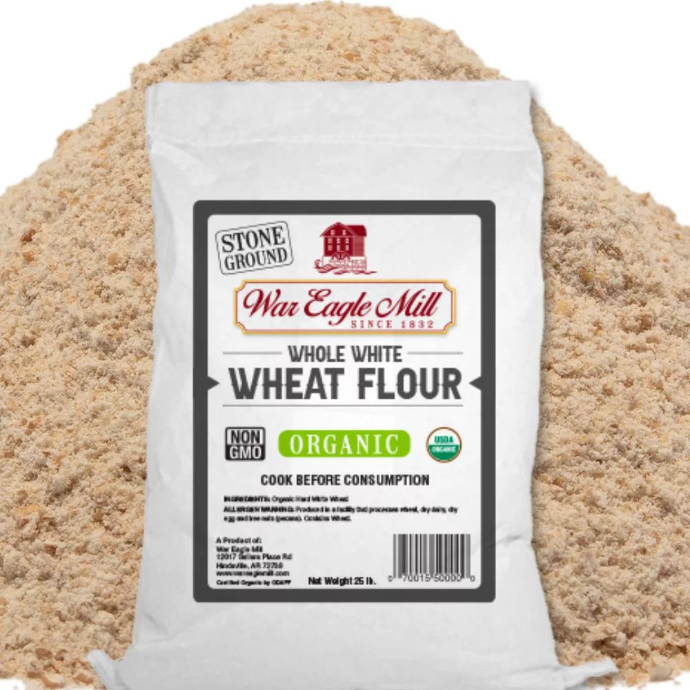 25 lb. Bag Unbleached Whole White Wheat Flour K186988