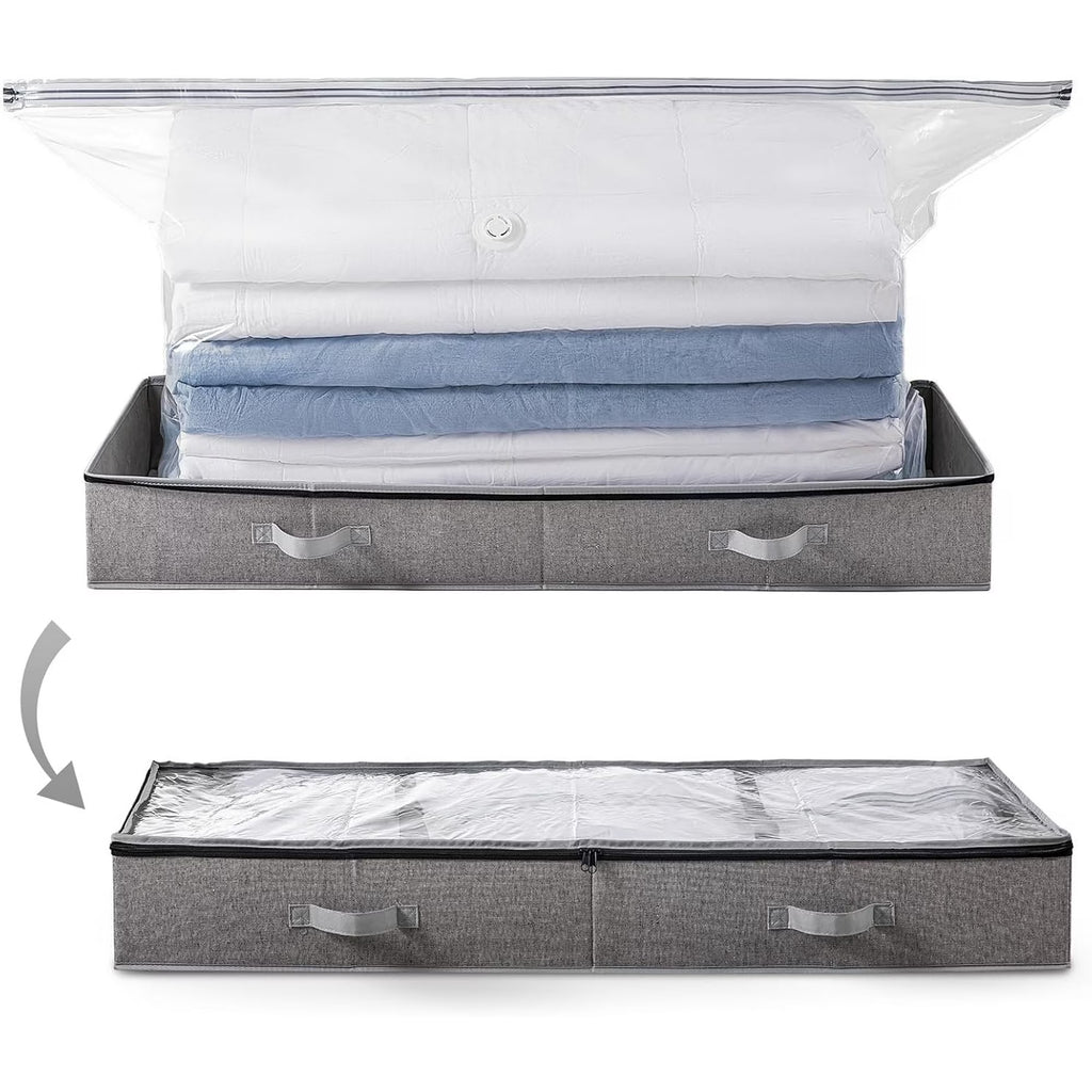 Under Bed Storage Box for Quilts Pillow Blankets Linen 41" x 17.7" x 6" S4320