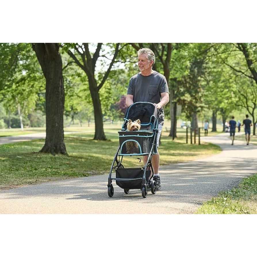 Black Pet Stroller W450970