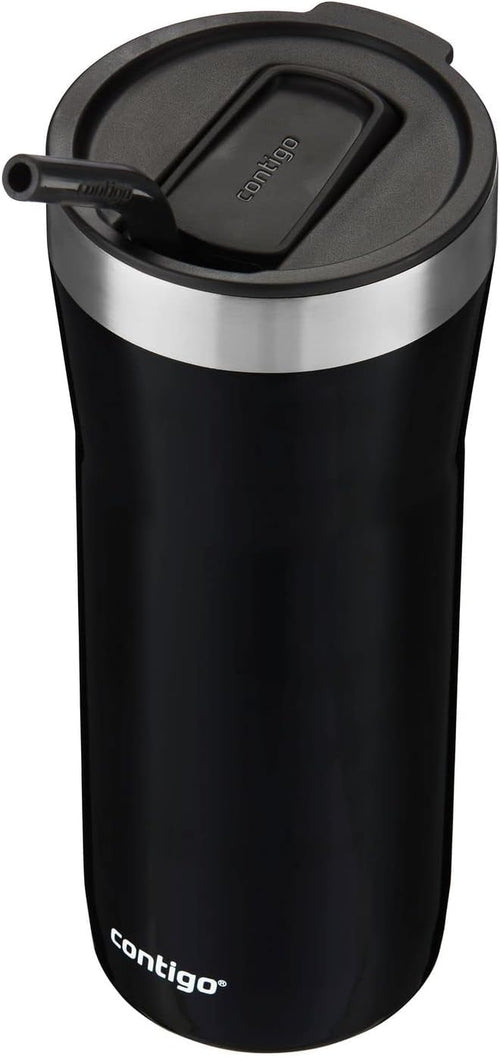 14 oz Stainless Steel Tumbler with Handle and 16 oz Insulated Stainless Steel Travel Mug O83602