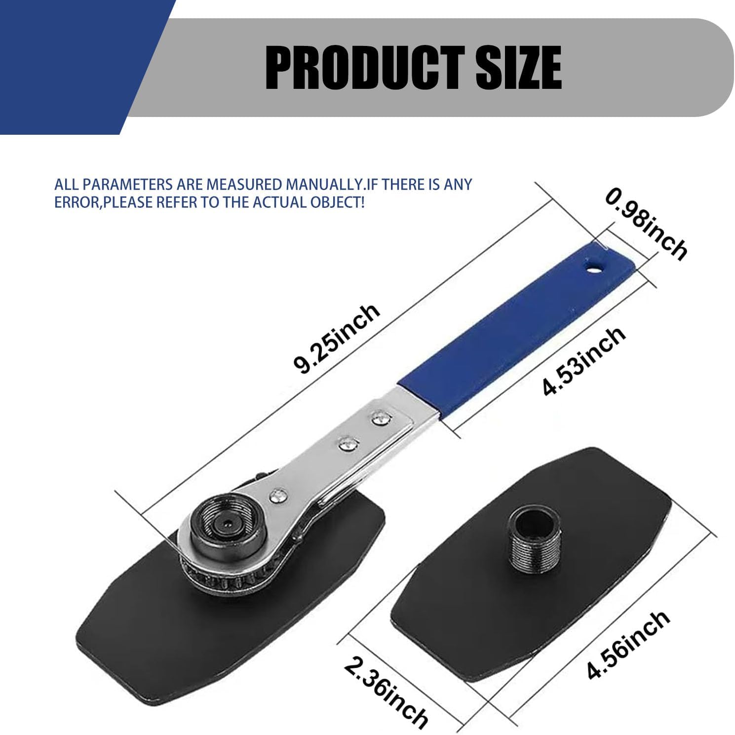 4 In 1 Ratchet Brake Caliper Press Tool (Blue & Black) T831391