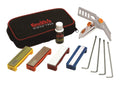 Portable Knife Sharpening System with 3 Sharpening Stones and V-Lock Vise D495