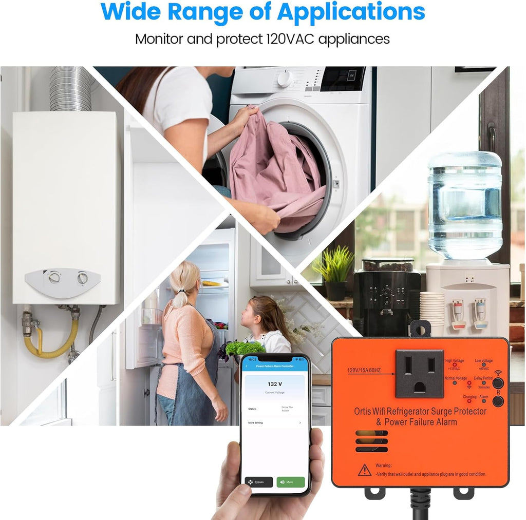 Smart Power Failure Alarm with Surge Protector K418