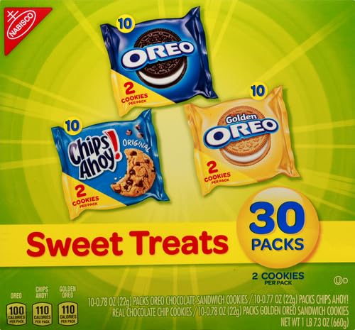 30 Snack Packs Cookie Variety Pack (Pack of 2) U233627