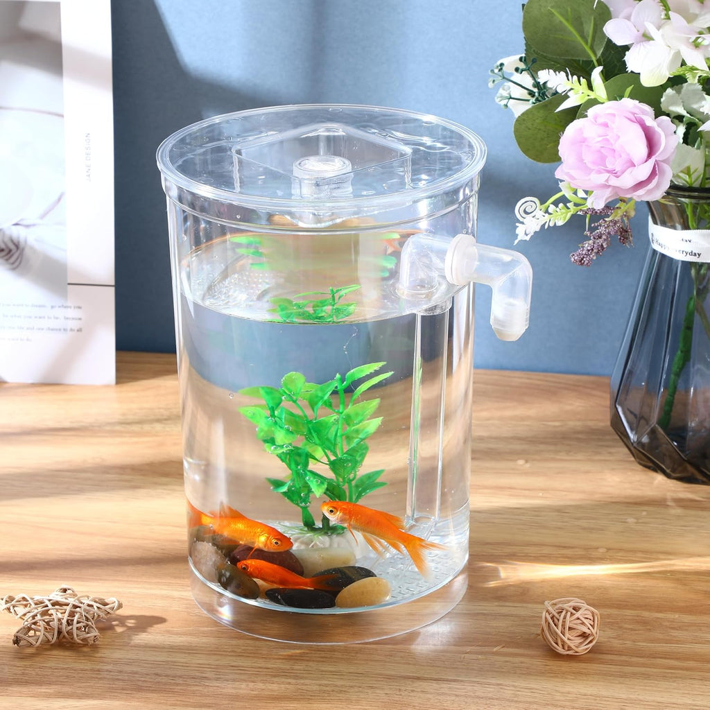 2 Pack 1 Gallon Self Cleaning Fish Tank Starter Kit T177456