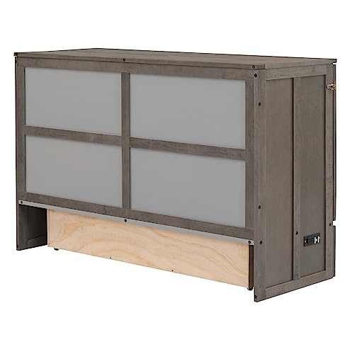 Queen Size Murphy Bed Chest with Storage Drawers R496360