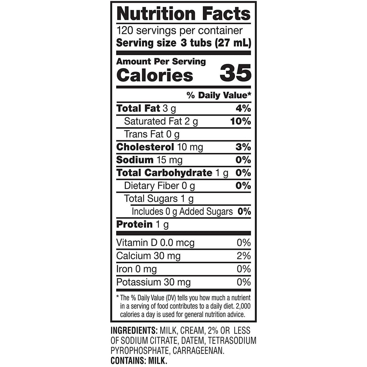 Box of 360 Half and Half Coffee Creamer I45957