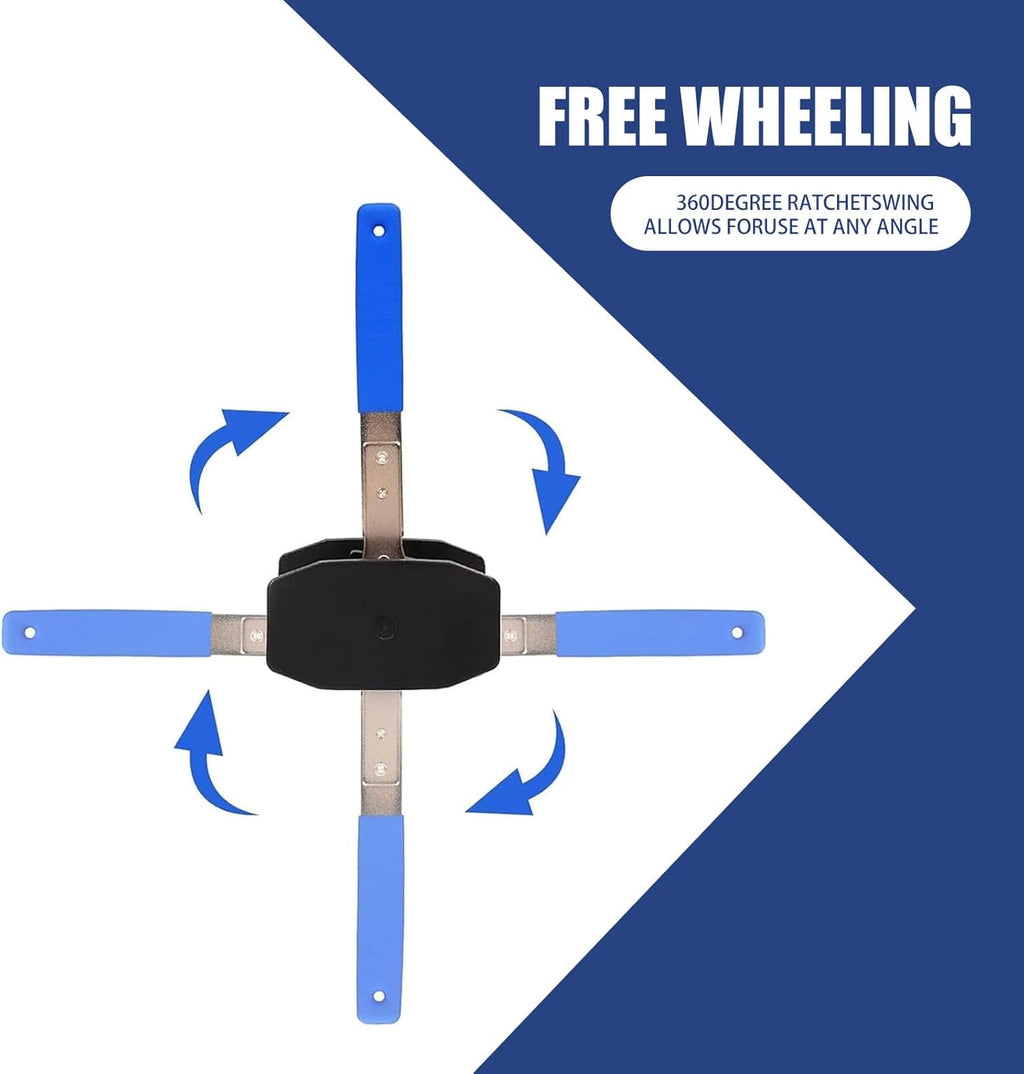 4 In 1 Ratchet Brake Caliper Press Tool (Blue & Black) T831391