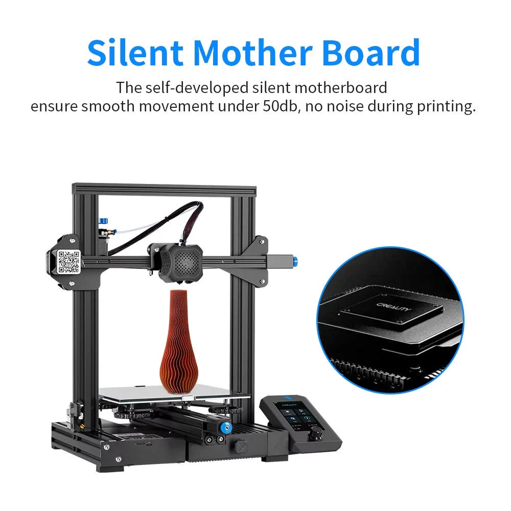 3D Printer Printing Size 220x220x250mm Aluminum Black Y3005