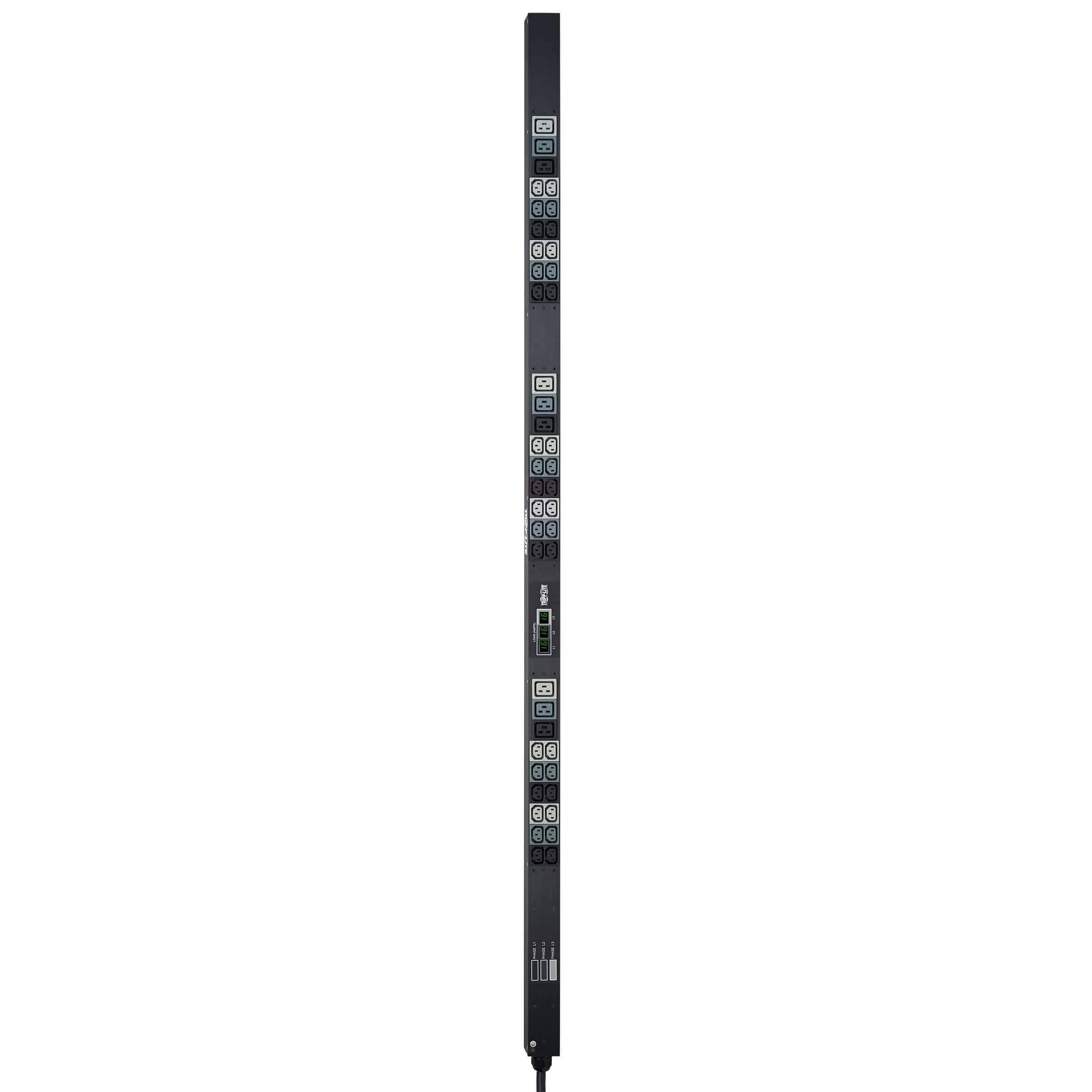 3-Phase Metered 240v-230v-220v 11.5kW C13 C19 Vertical PDU Q7129
