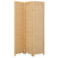 Natural 3 Panel Wood Room Divider L137